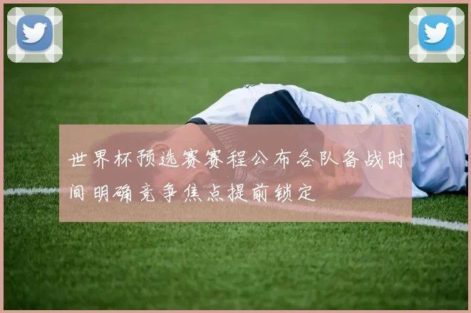 世界杯预选赛赛程公布各队备战时间明确竞争焦点提前锁定